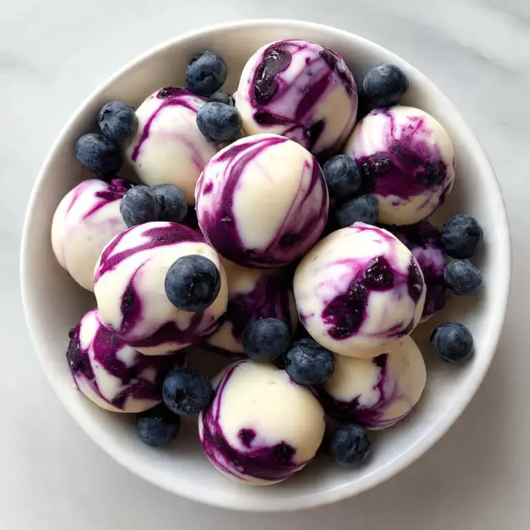 Blueberry Swirl Yogurt Bites – Healthy, Easy, and Addictive Recipe