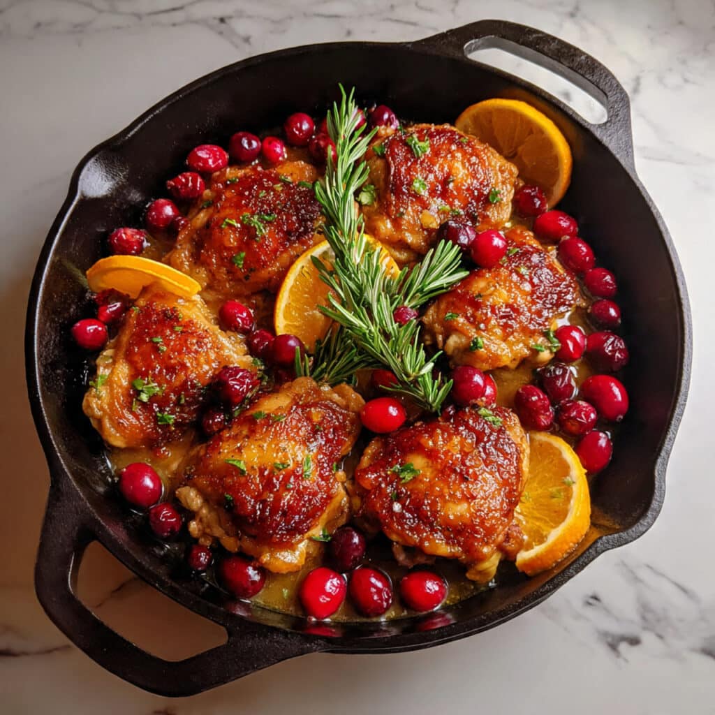Cranberry Orange Chicken Thighs Recipe