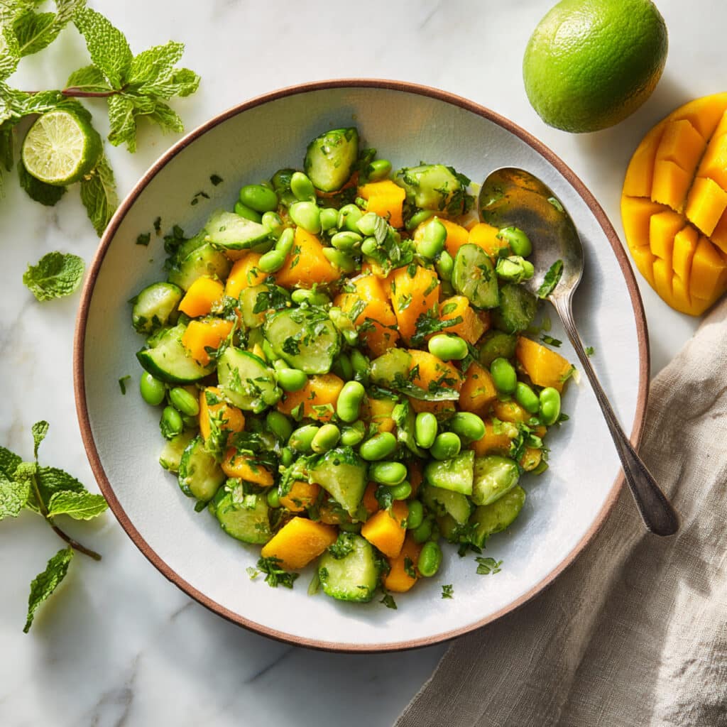 Mango Cucumber Salad with Edamame Recipe