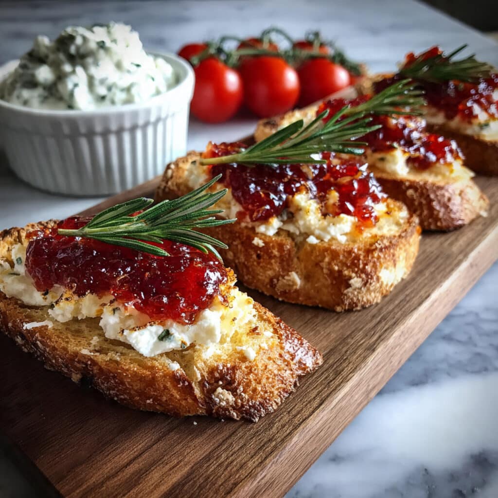 Strawberry Brie Crostini Appetizer Recipe