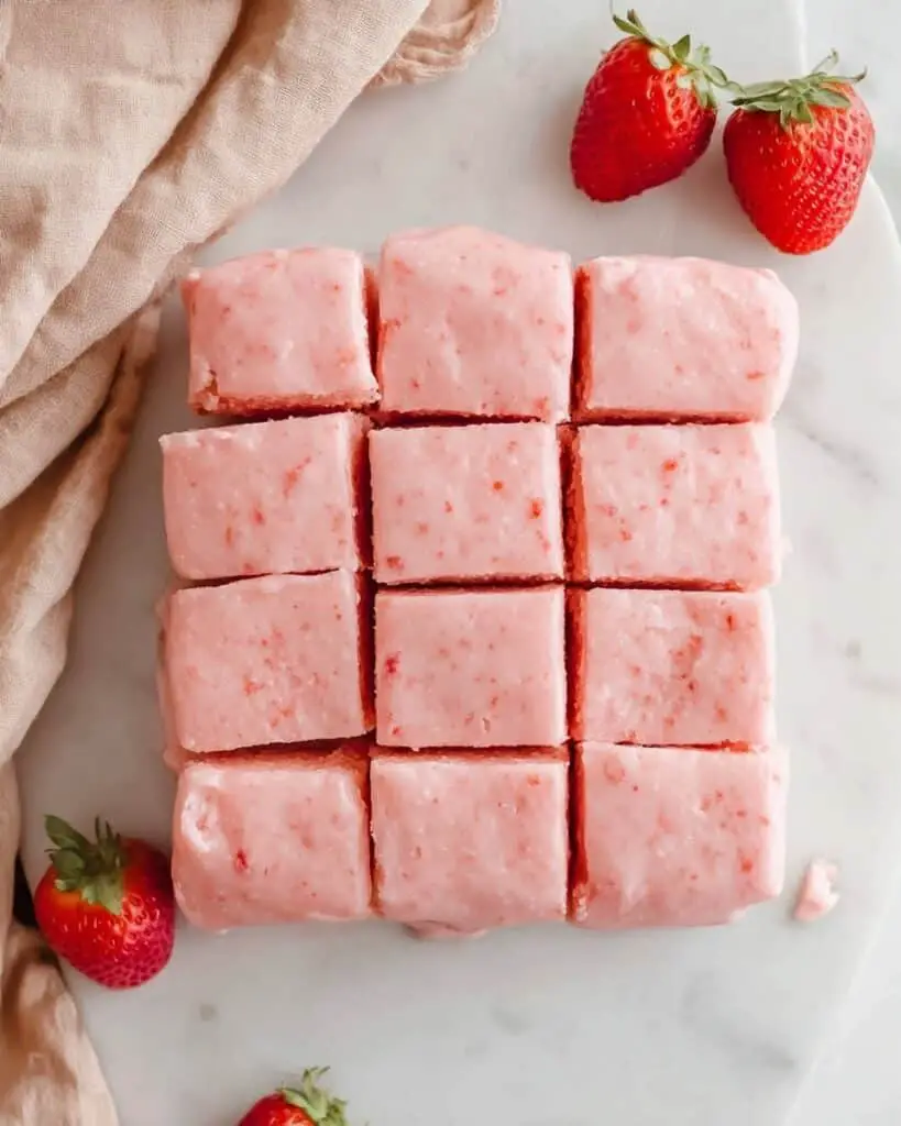 Strawberry Brownies with Strawberry Frosting Recipe