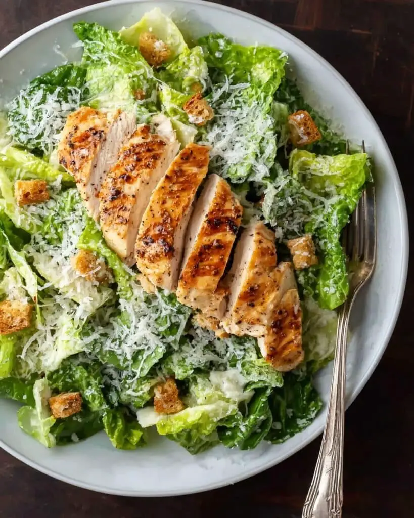 Low Carb Chicken Caesar Salad Recipe