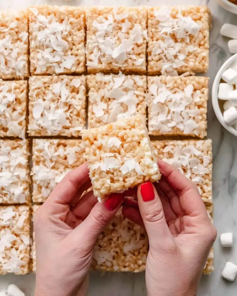 Coconut Rice Krispie Treats Recipe