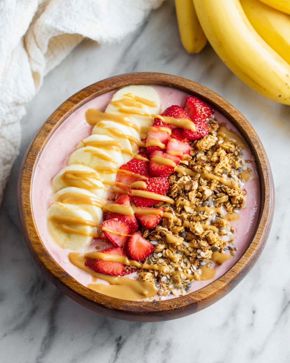 Easy Strawberry Banana Smoothie Bowl Recipe