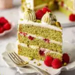 Pistachio Raspberry Cake Recipe