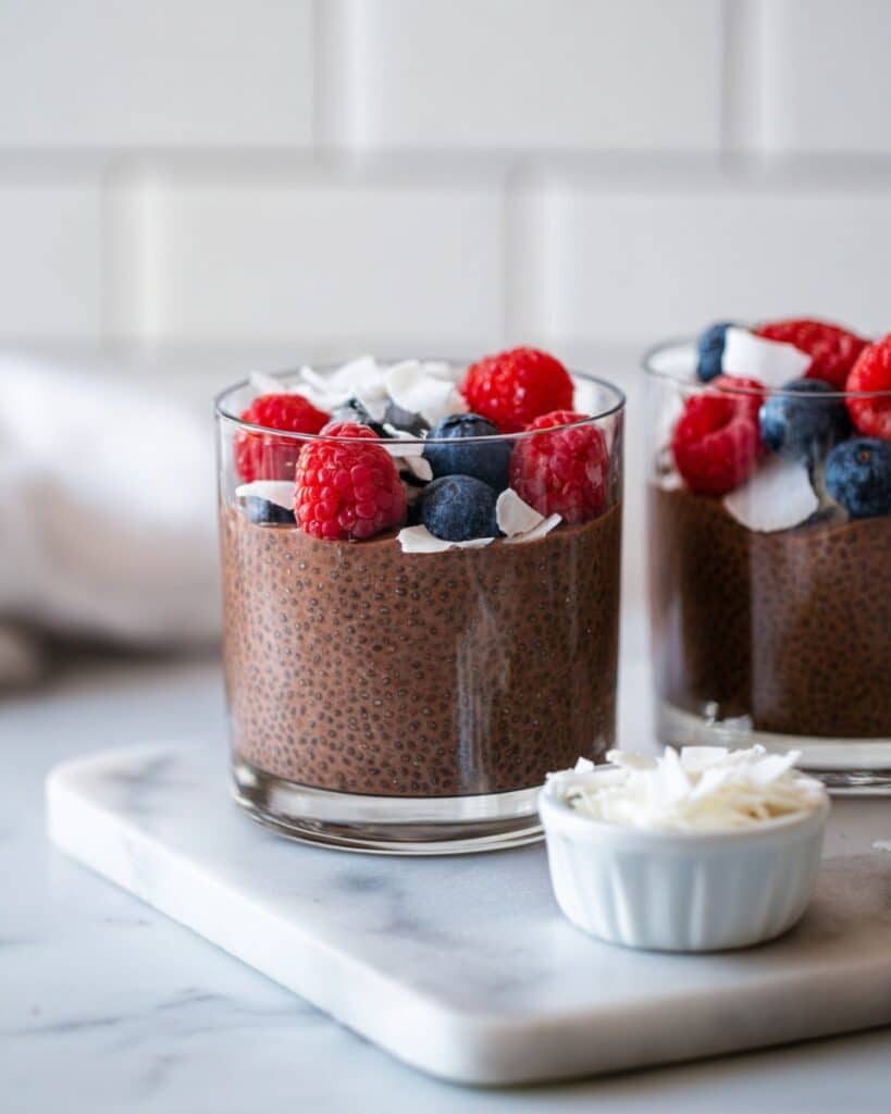 Chocolate Chia Seed Pudding with Coffee and Maple Syrup Recipe