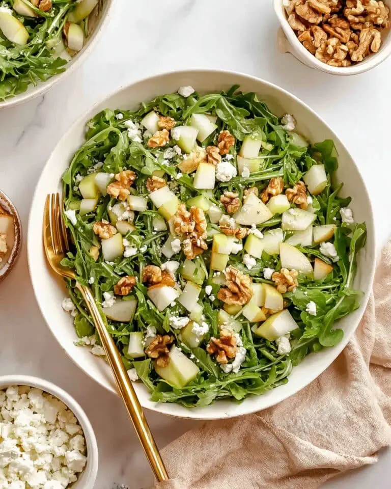 Healthy Pear and Arugula Salad Recipe