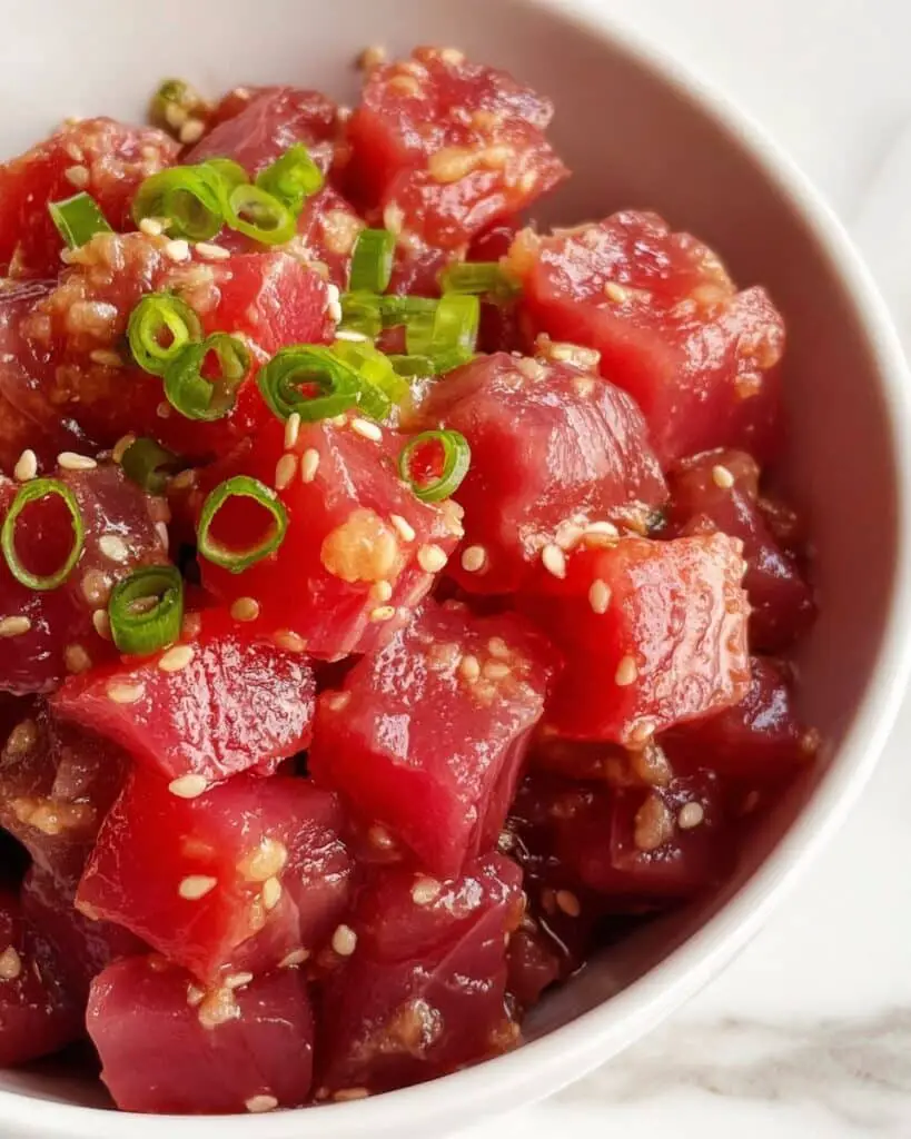 Fresh Tuna Tartare with Soy, Lime, and Sesame Recipe
