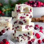 White Chocolate Cranberry Fudge Recipe