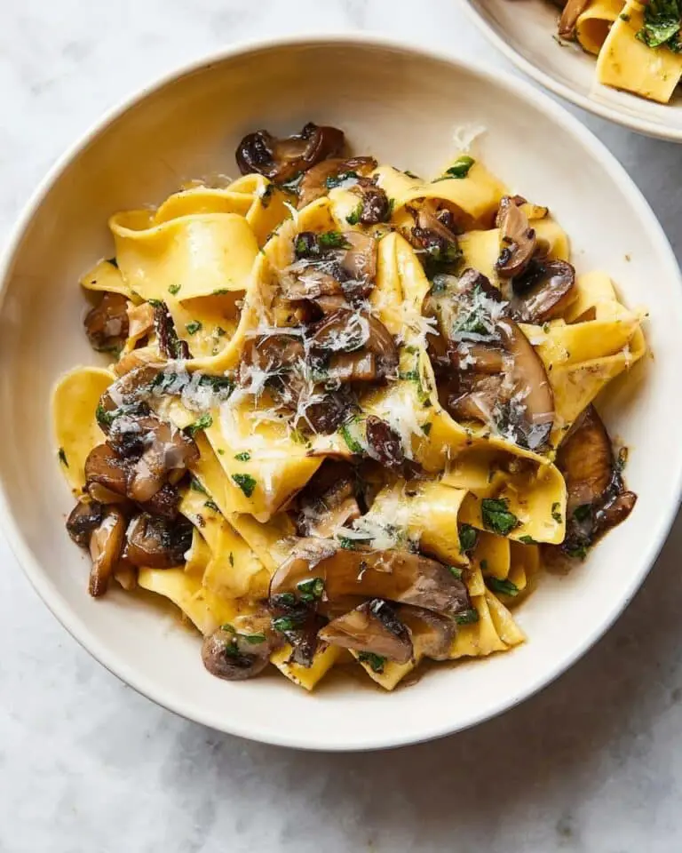Garlic Mushroom Pasta Recipe
