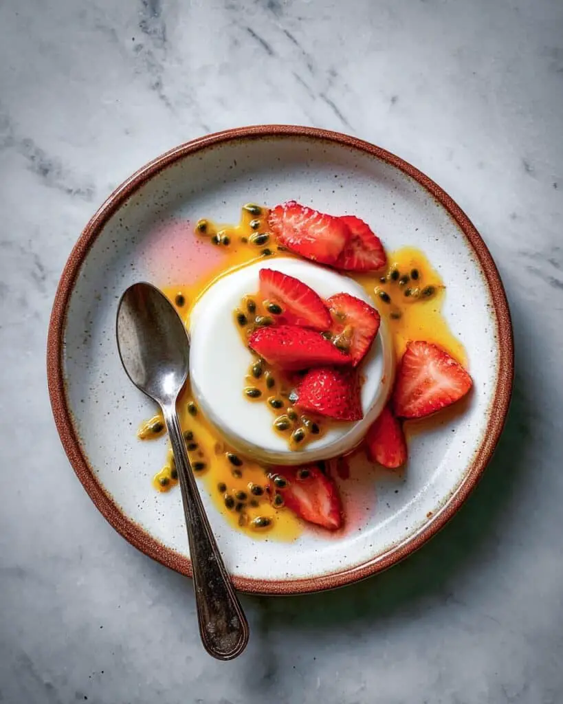 Coconut Passion Fruit Panna Cotta Recipe