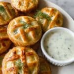 Salmon Wellington Bites with Dill Lemon Cottage Cheese Sauce Recipe