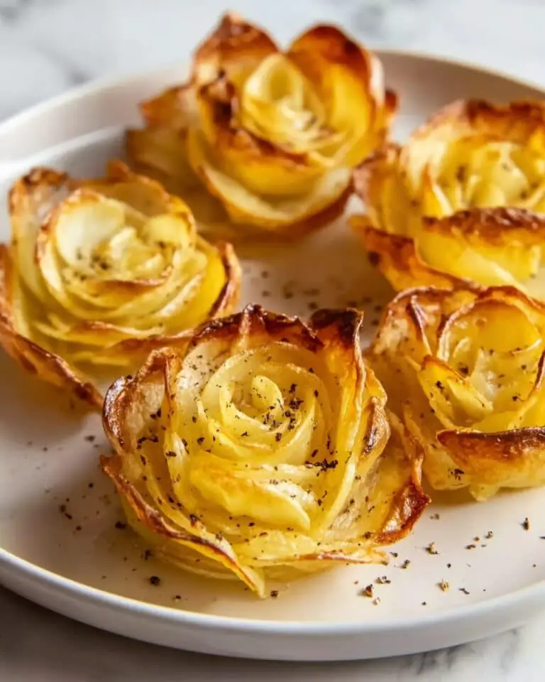 Potato Roses with Bacon, Parmesan, and Herbs Recipe