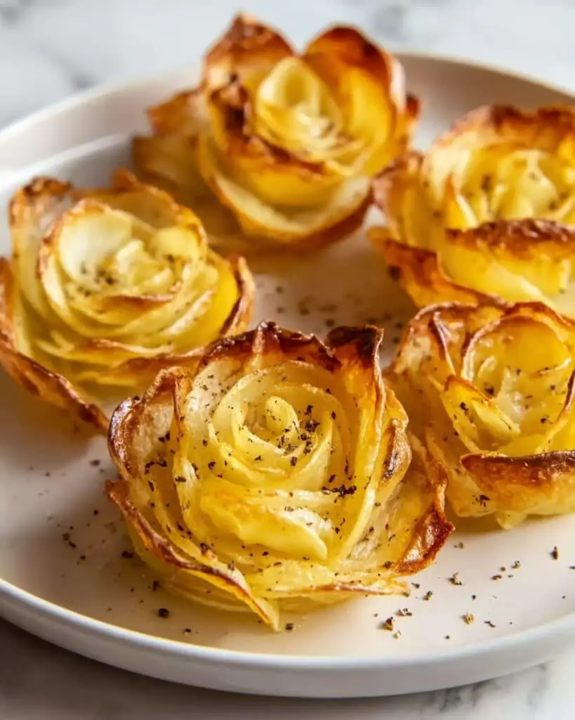 Potato Roses with Bacon, Parmesan, and Herbs Recipe