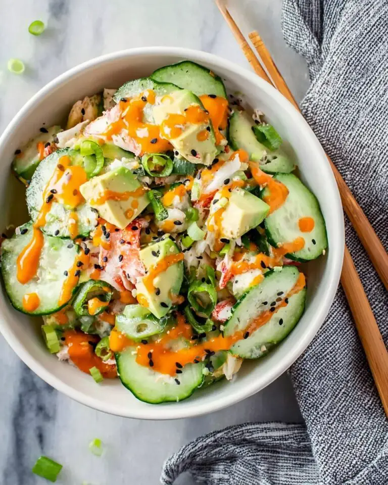 California Roll Cucumber Salad Recipe
