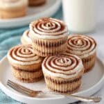 Mini Cinnamon Roll Cheesecakes Recipe