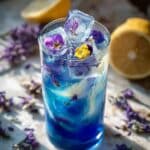 Create a Beautiful Iced Butterfly Pea Flower Tea Latte Recipe