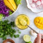 Homemade Mango Salad Dressing with a Tropical Spice Kick Recipe