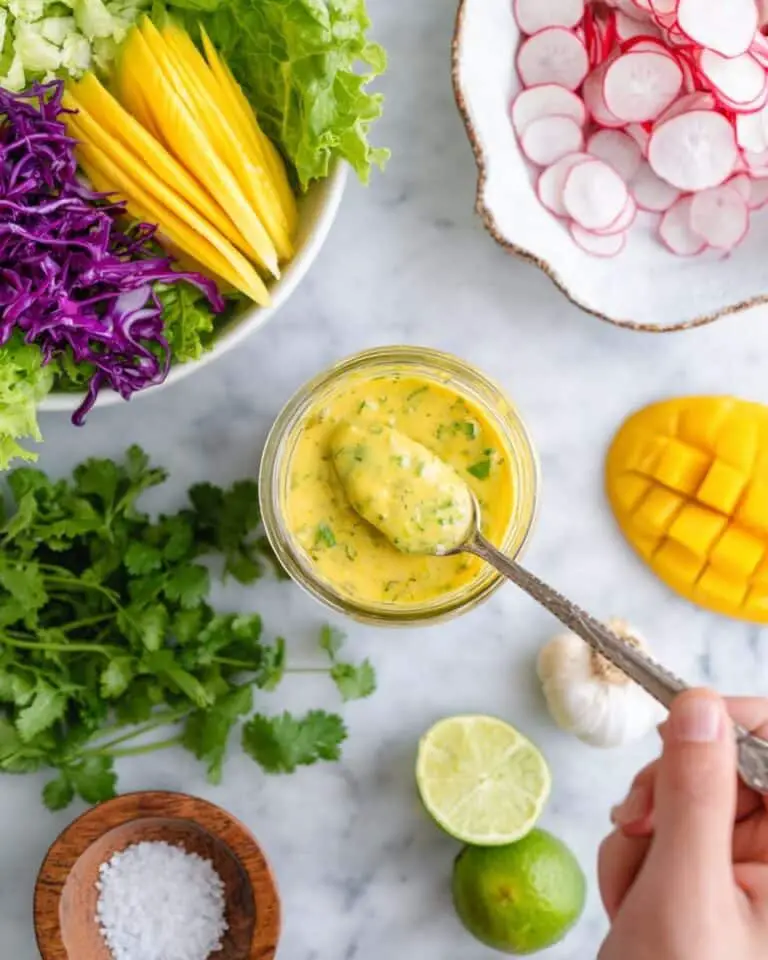 Homemade Mango Salad Dressing with a Tropical Spice Kick Recipe
