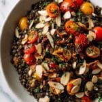 Roasted Eggplant and Black Lentil Salad Recipe