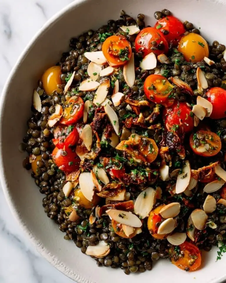 Roasted Eggplant and Black Lentil Salad Recipe