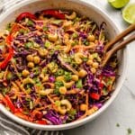 Chopped Thai-Inspired Chickpea Salad with Curry Peanut Dressing Recipe