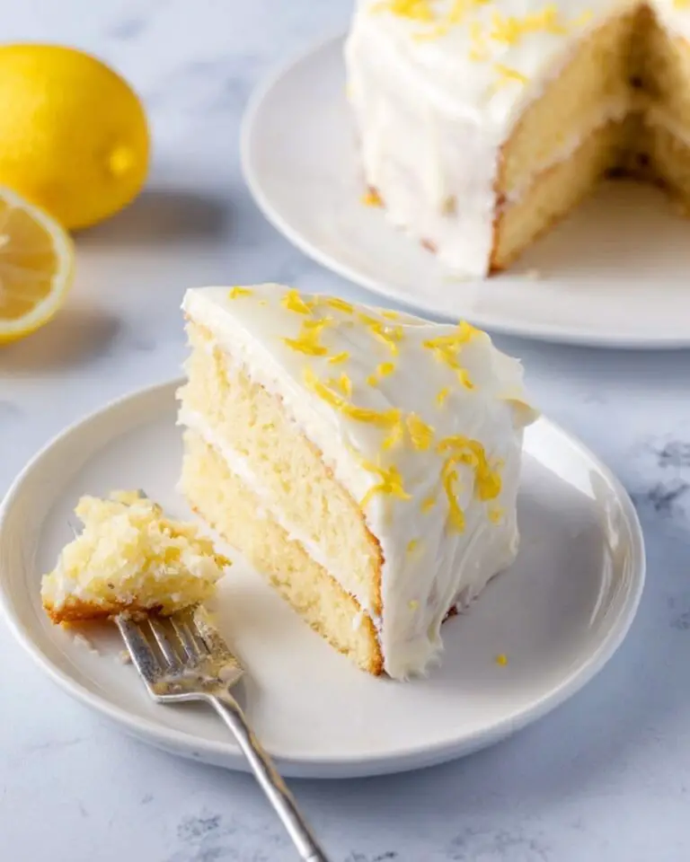 Italian Triple Lemon Cream Cake Recipe
