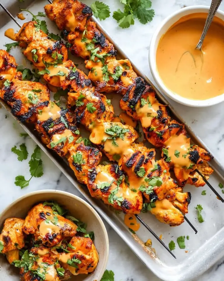 Bang Bang Chicken Skewers with Thai Sweet Chili and Sriracha Recipe