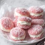 Raspberry Jelly Coconut Cakes with Cream Recipe