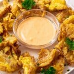 Air Fryer Blooming Onion Petals with Creamy Dipping Sauce Recipe