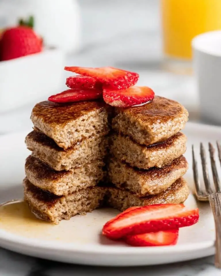 Fluffy High Protein Cottage Cheese Oats Pancakes Recipe