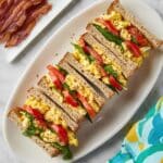 Quick Cottage Cheese Scrambled Egg Sandwich (High Protein) Recipe