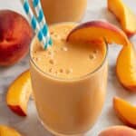Banana Peach Smoothie with Cinnamon Recipe