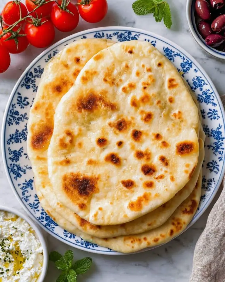 Yogurt Flatbread (No Yeast – 2 Ingredients) Recipe