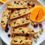 Cranberry Orange Biscotti with Pistachios Recipe