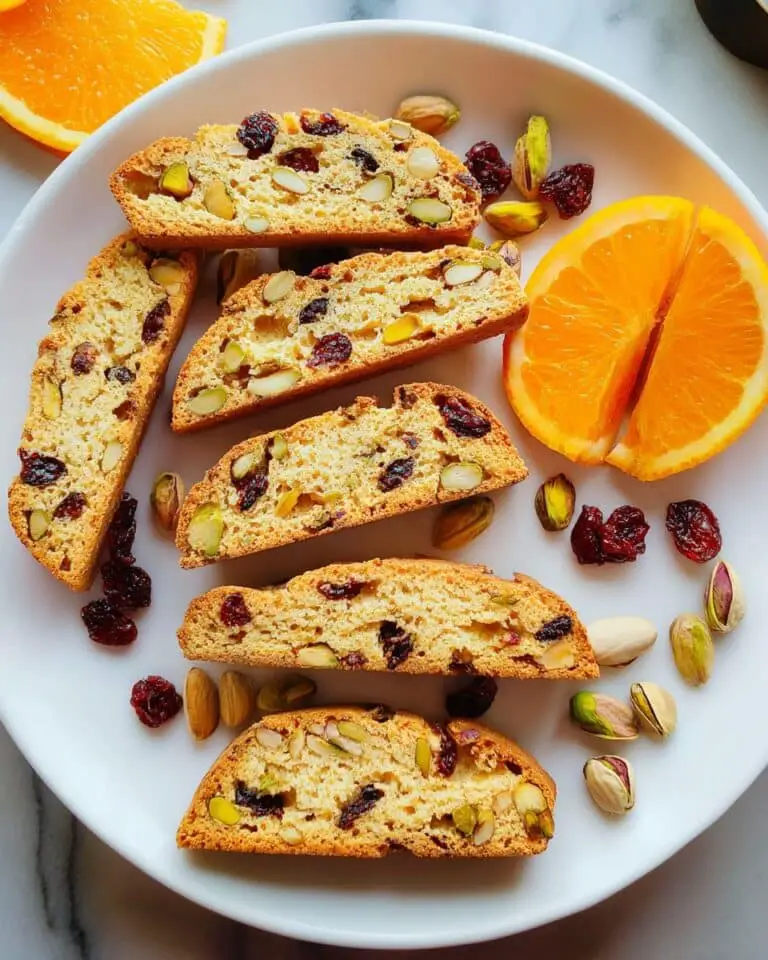 Cranberry Orange Biscotti with Pistachios Recipe