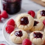 5-Ingredient Raspberry Thumbprint Jam Cookies Recipe