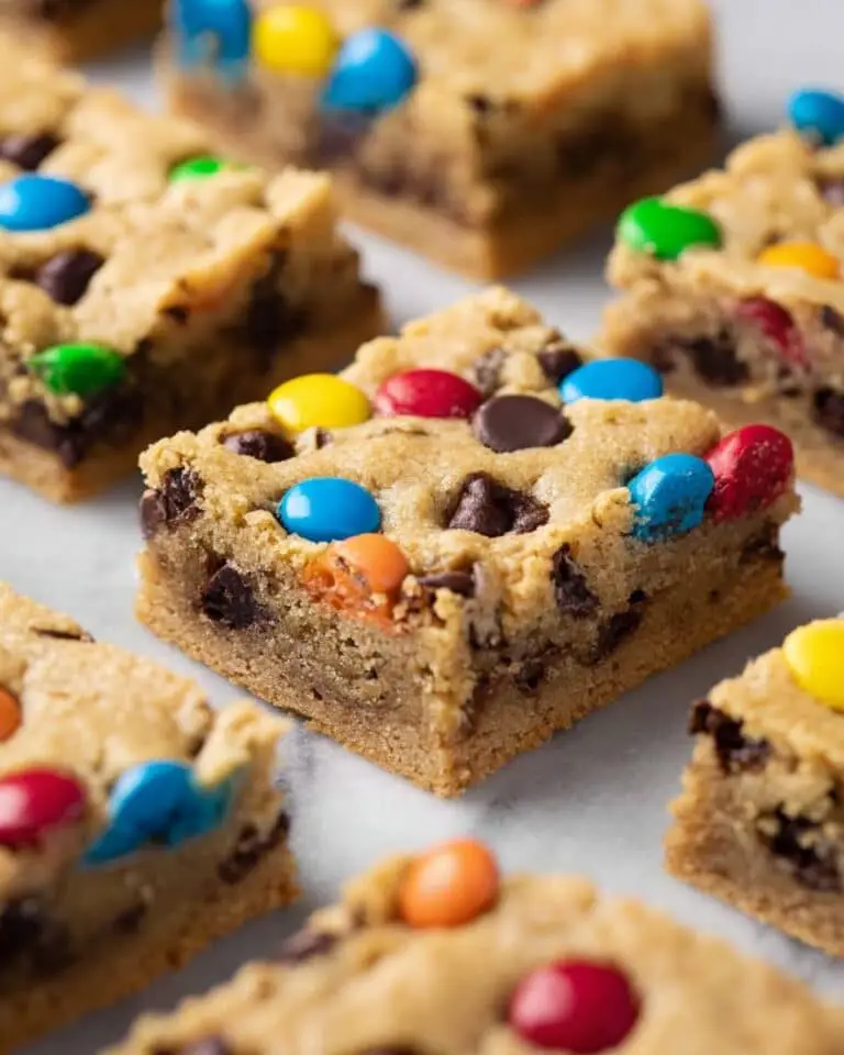 Chewy Monster Cookie Bars Recipe