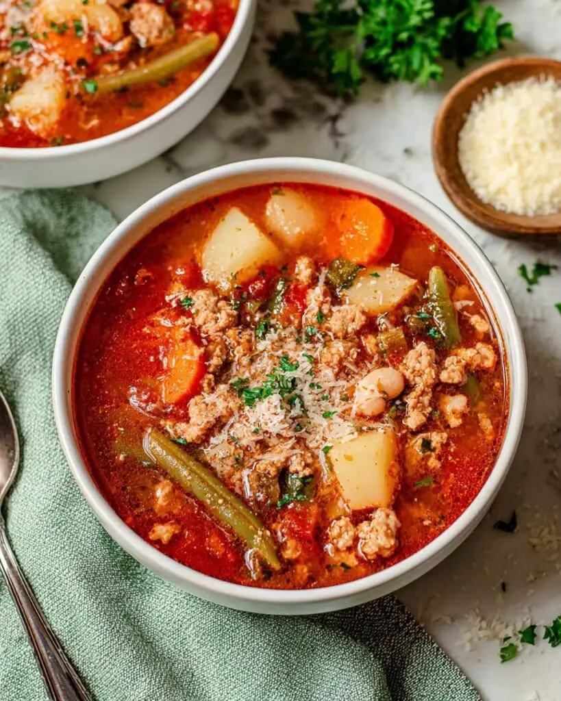 Ground Turkey Vegetable Soup Recipe