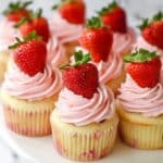 Fresh Strawberry Cupcakes with Strawberry Buttercream Recipe