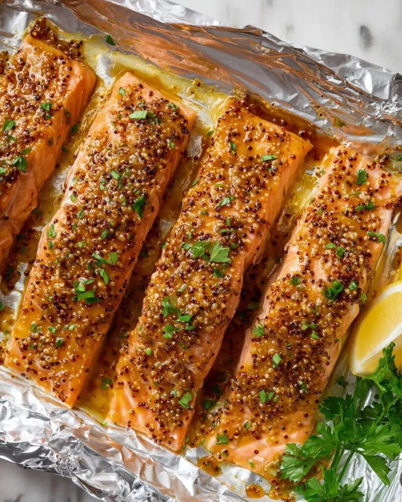 Honey Mustard Glazed Salmon Recipe
