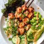Spicy Salmon Sushi Rice Bowl Recipe