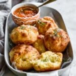 Cheddar and Gouda Popovers with Pancetta, Corn, and Sun-Dried Tomato Butter Recipe