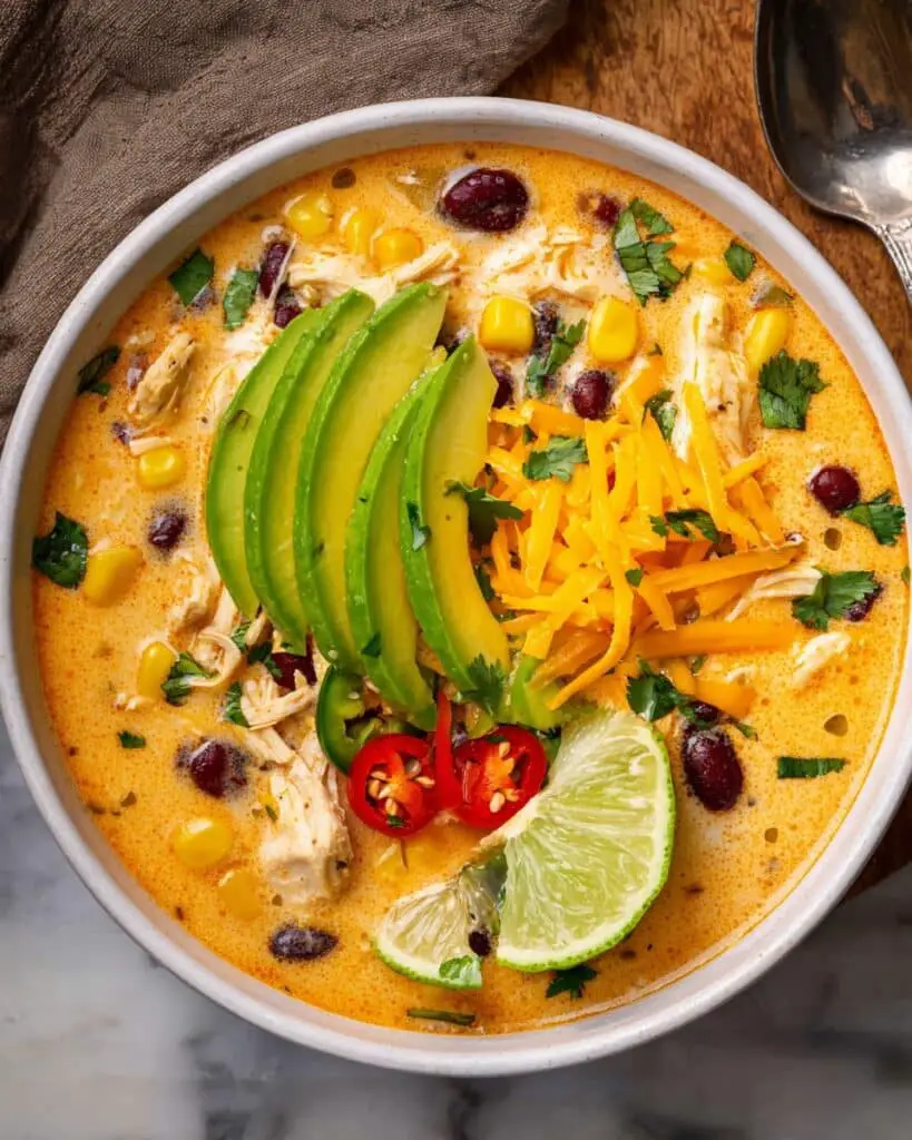 Creamy Chicken Enchilada Soup Recipe