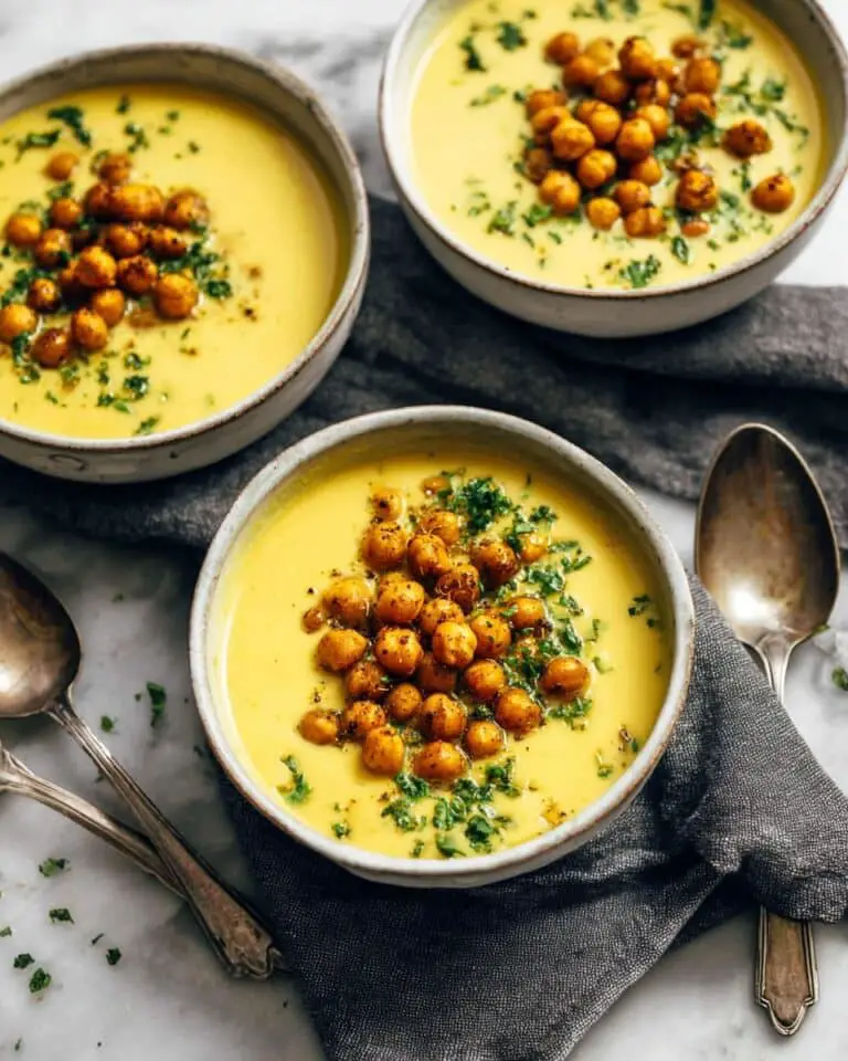 Golden Cauliflower Cashew Soup Recipe