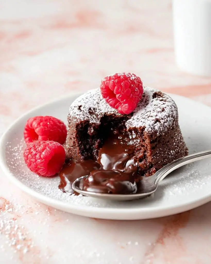 Chocolate Molten Lava Cakes with Ganache Center Recipe