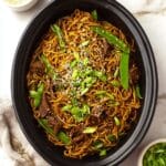 Slow Cooker Honey Garlic Beef Noodles Recipe