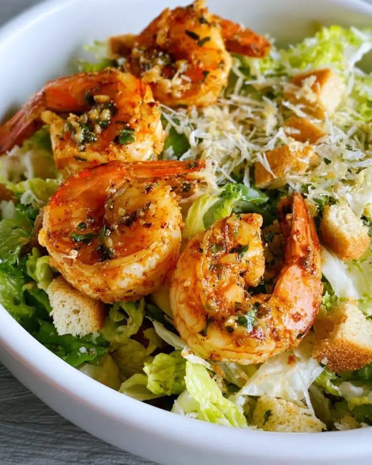 Air Fryer Shrimp Caesar Salad Recipe