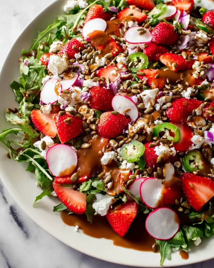 Colorful Strawberry Arugula Salad Recipe