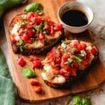 Cheesy Chicken Bruschetta Bread Boats Recipe